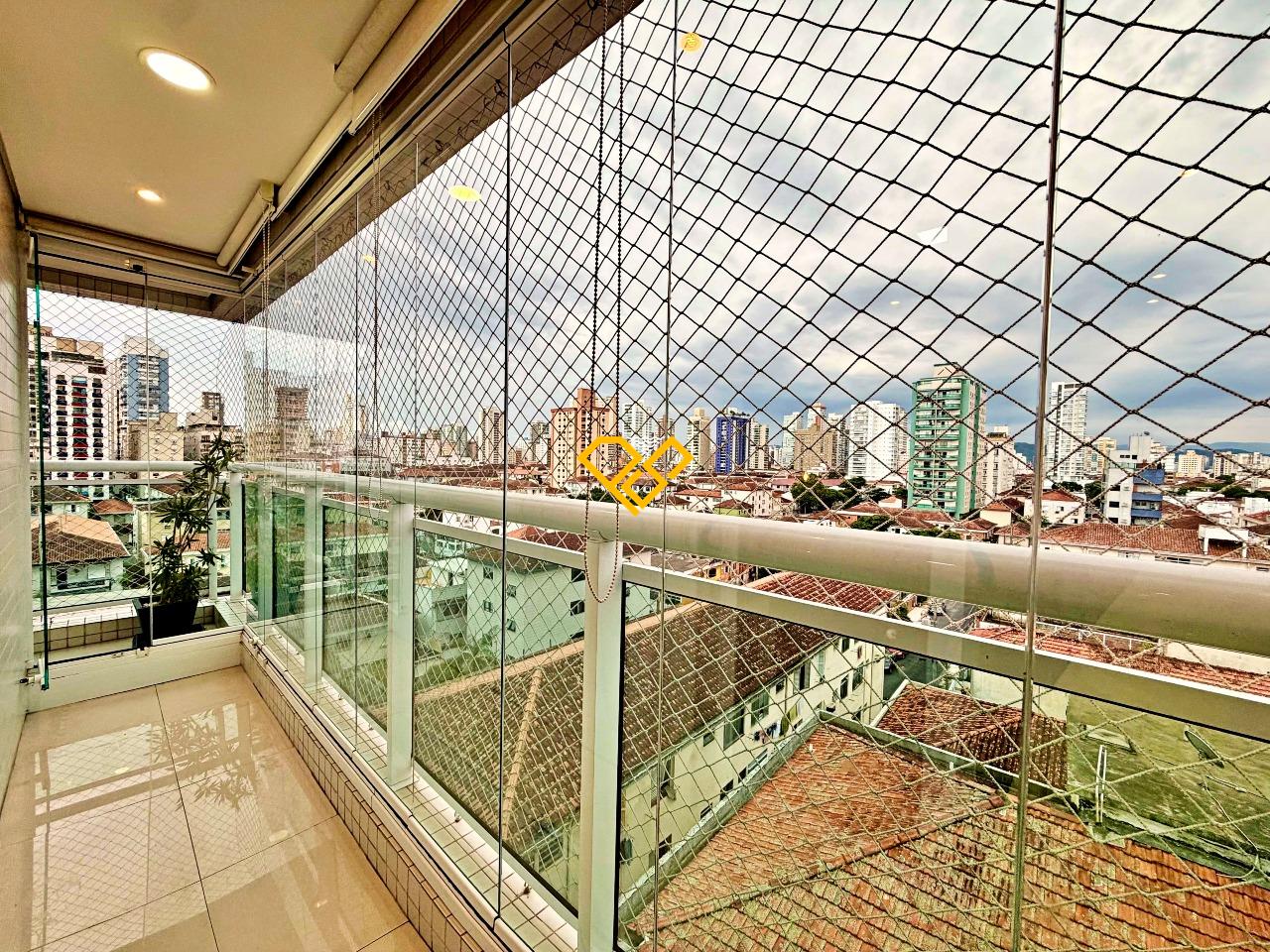 Apartamento à venda no Embaré: Varanda