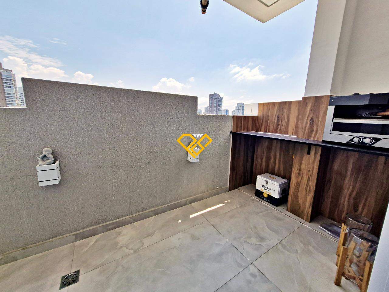 Apartamento para aluguel no Gonzaga: Varanda