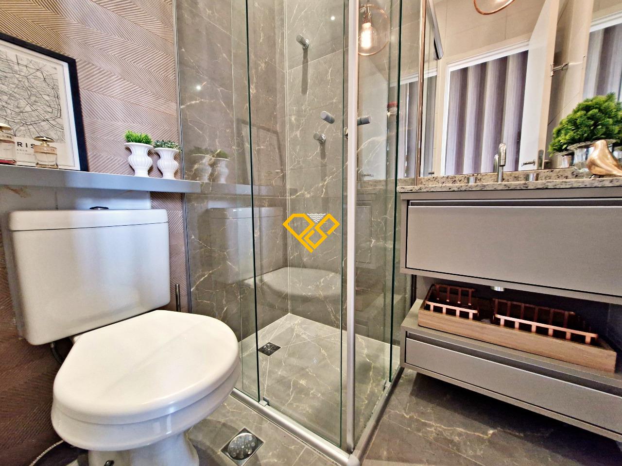 Apartamento para aluguel no Gonzaga: Wc social