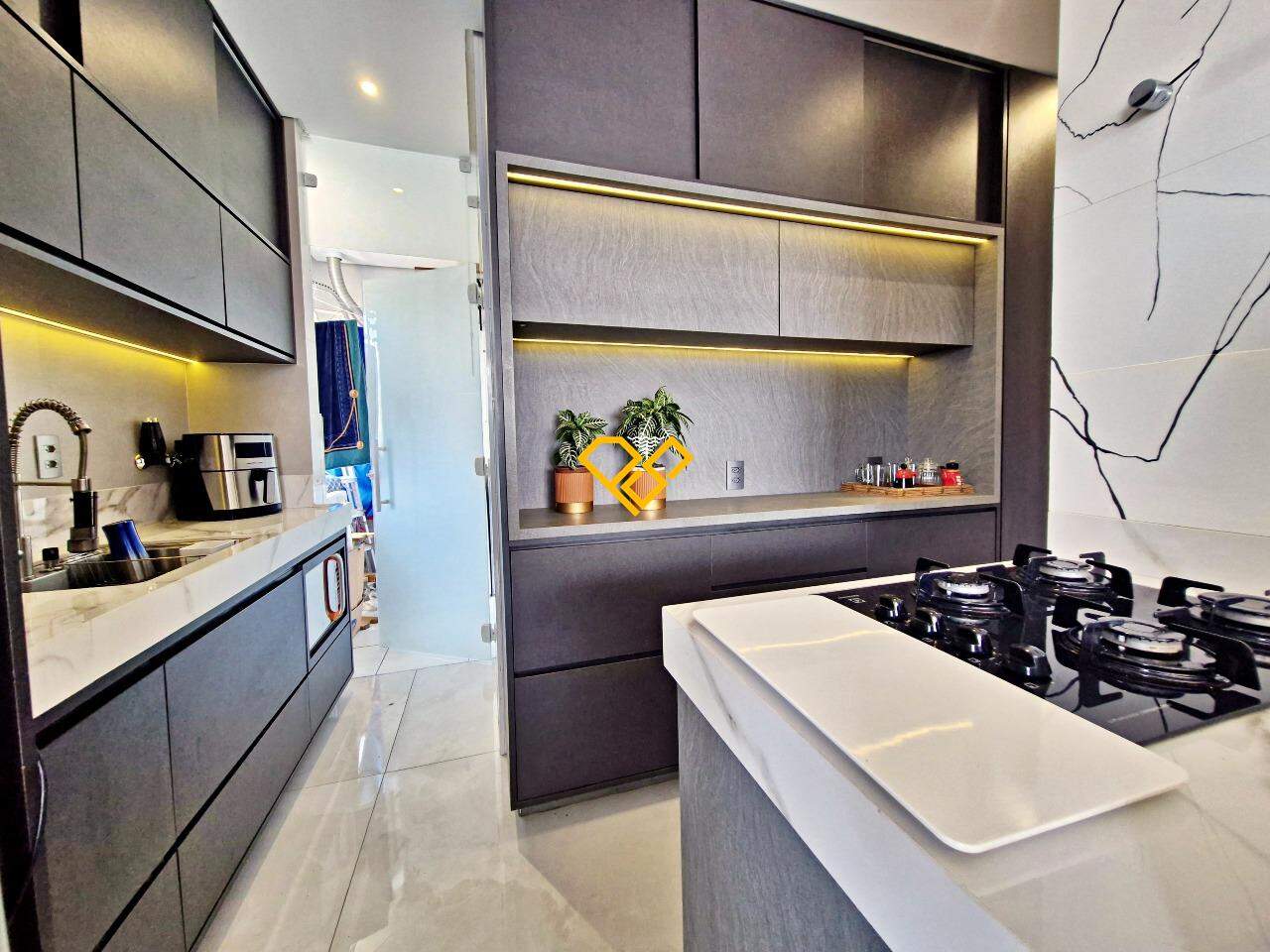 Apartamento para aluguel no Gonzaga: Cozinha