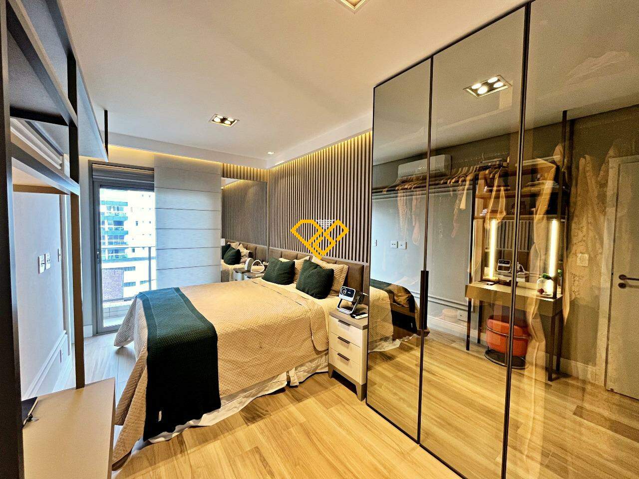 Apartamento para aluguel no Aparecida: Dormitório 1 - suíte
