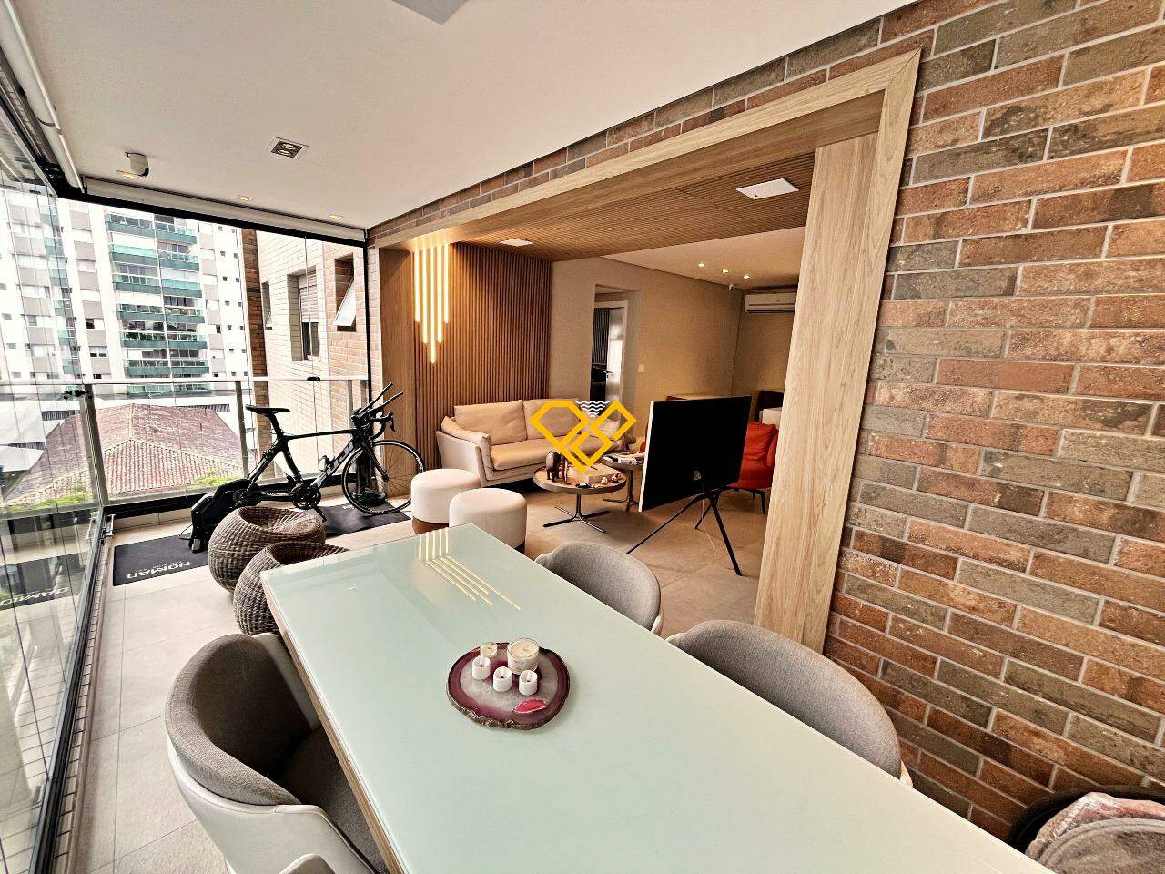Apartamento para aluguel no Aparecida: Varanda