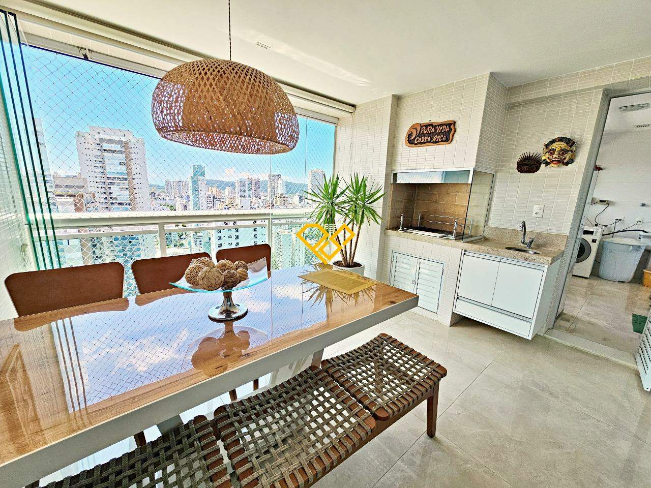 Apartamento para aluguel no Aparecida: Varanda