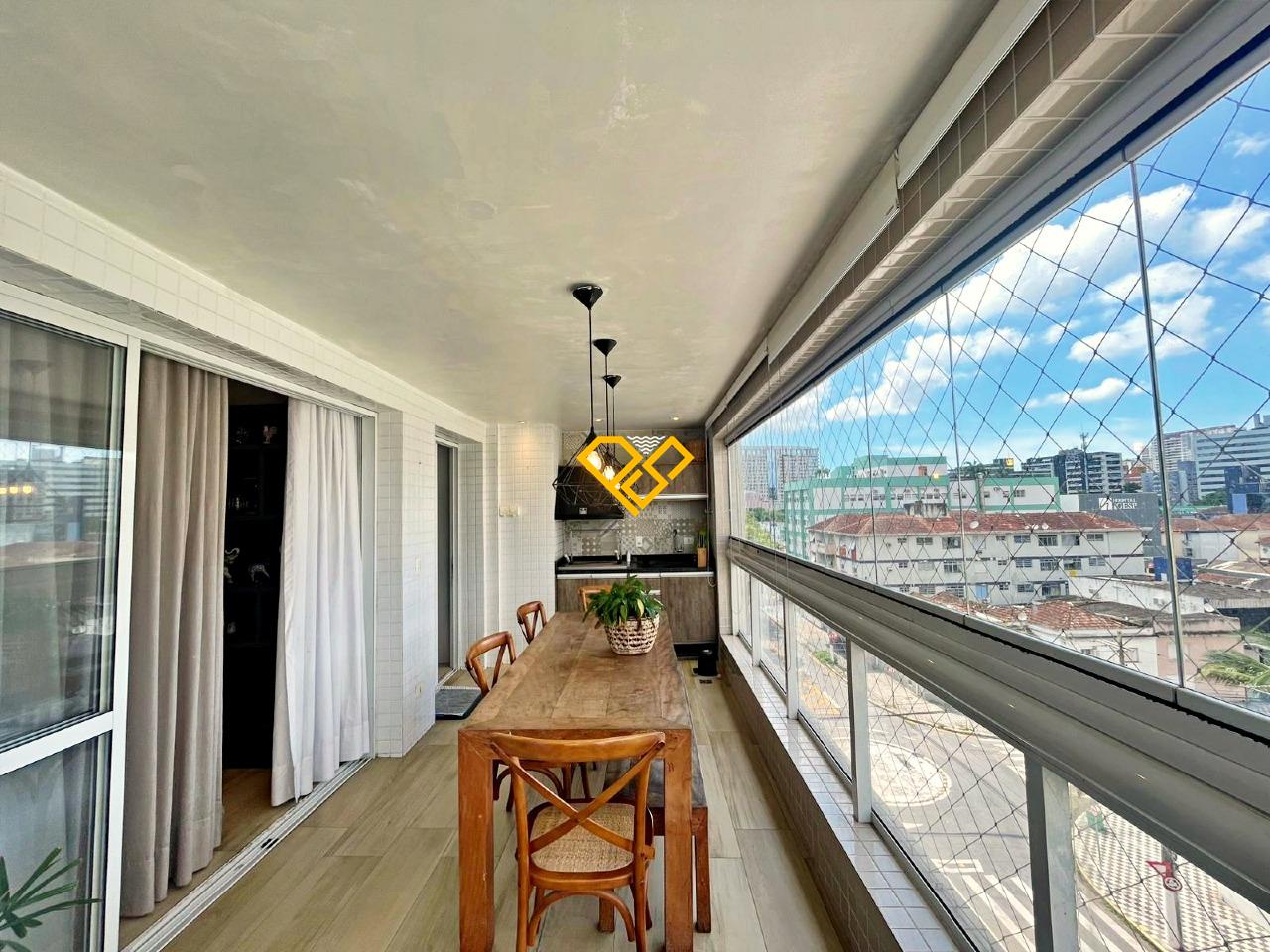 Apartamento à venda no Vila Belmiro: Varanda