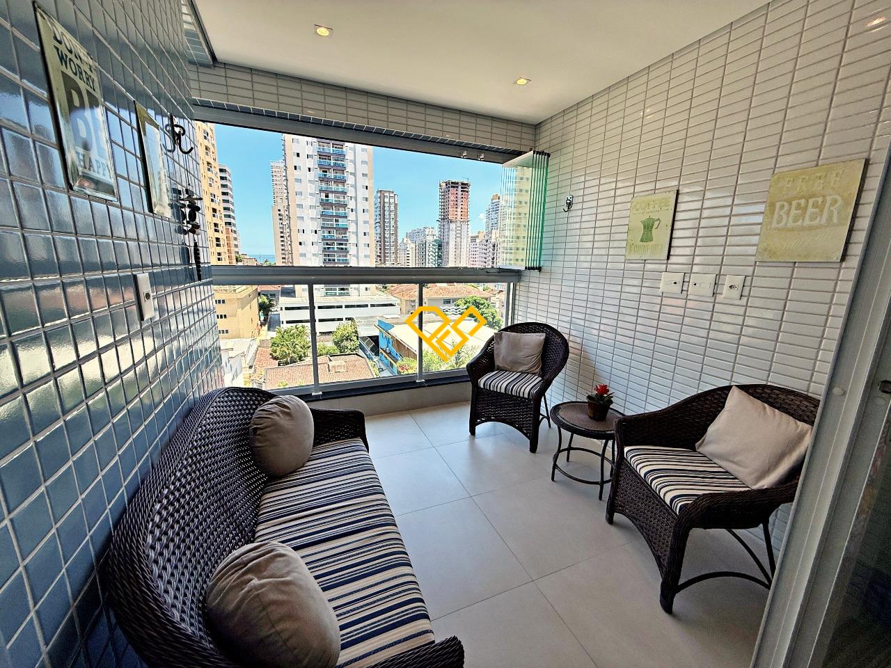 Apartamento à venda no Embaré: Varanda