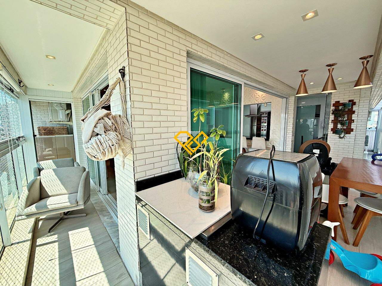 Apartamento à venda no Gonzaga: Varanda