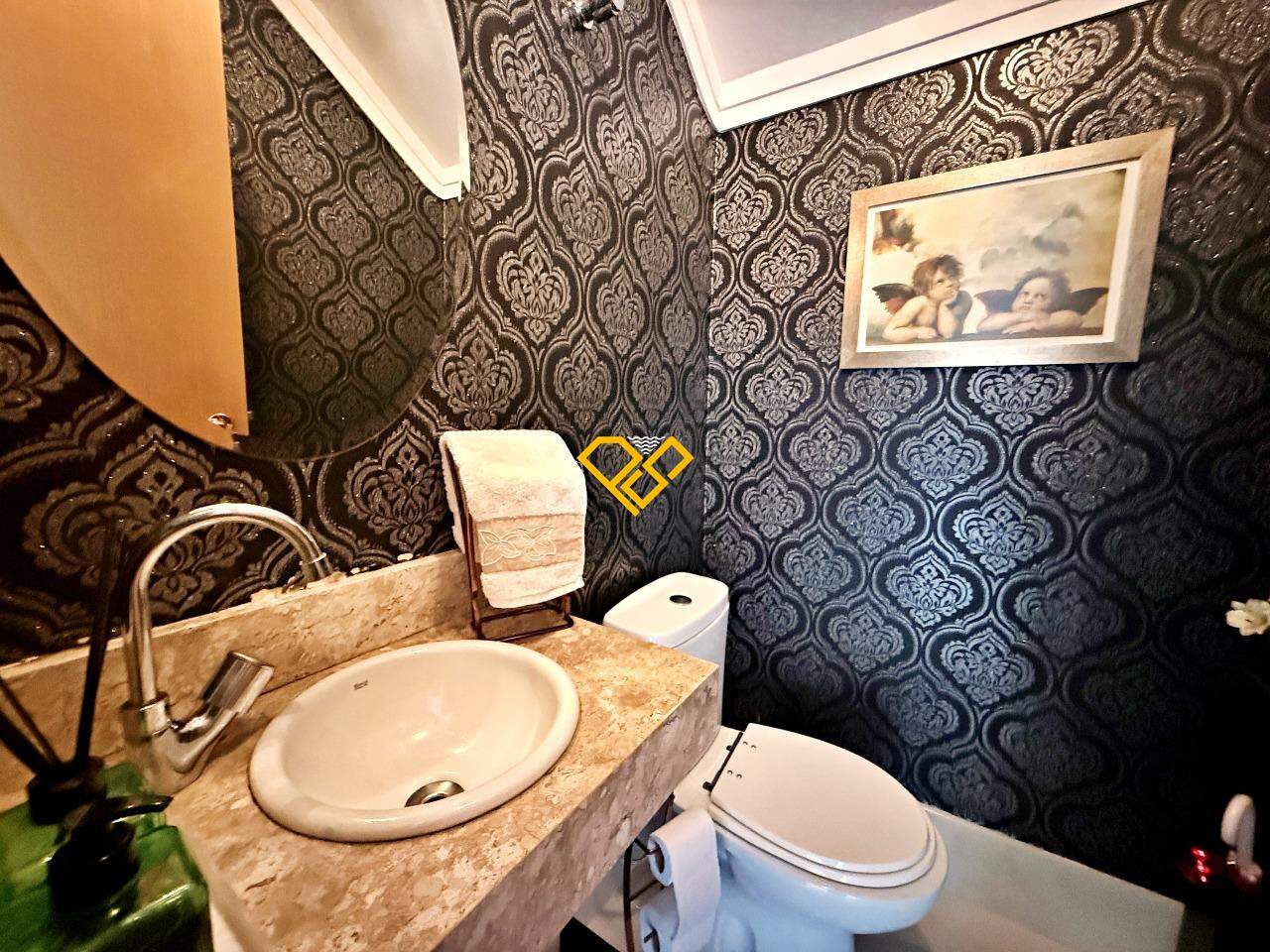 Cobertura à venda no Gonzaga: lavabo 1º pavimento