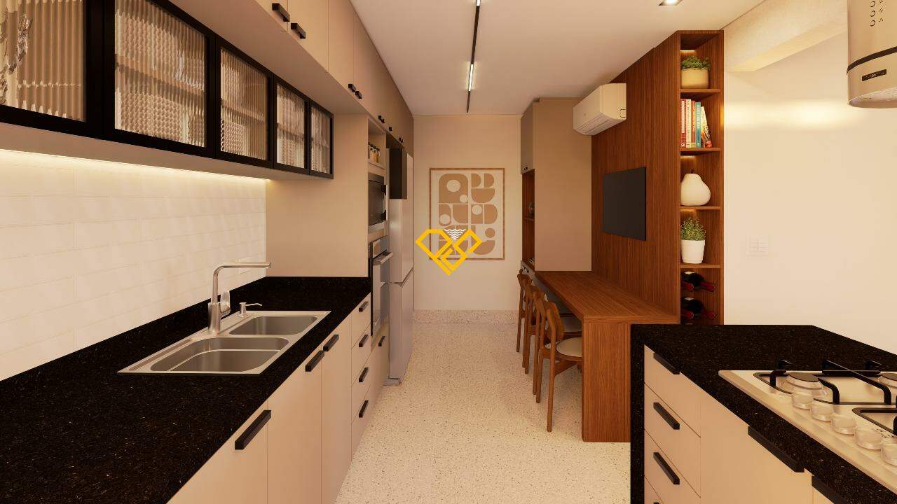 Cobertura à venda no Gonzaga: Cozinha