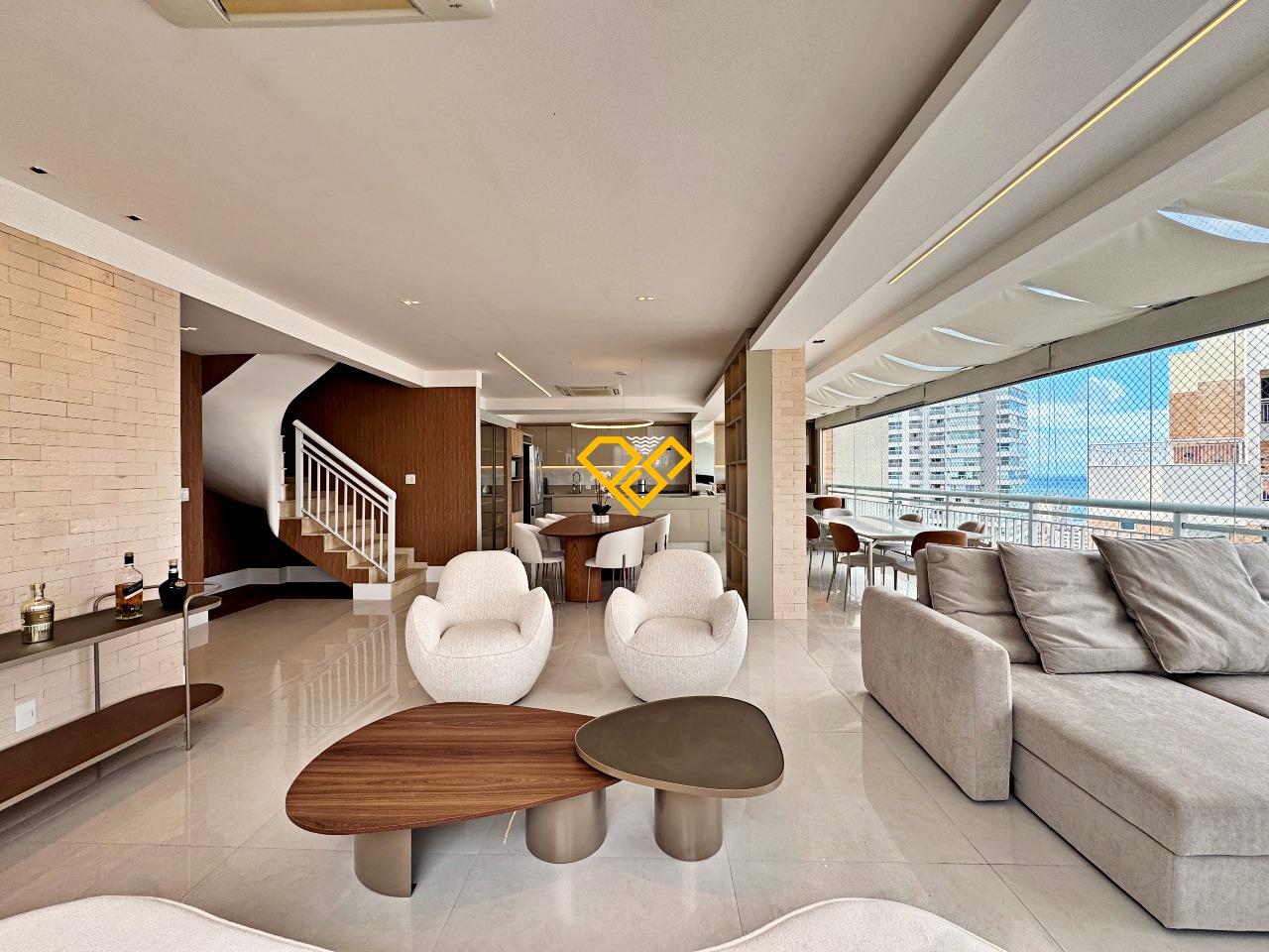 Cobertura para aluguel no Gonzaga: Sala