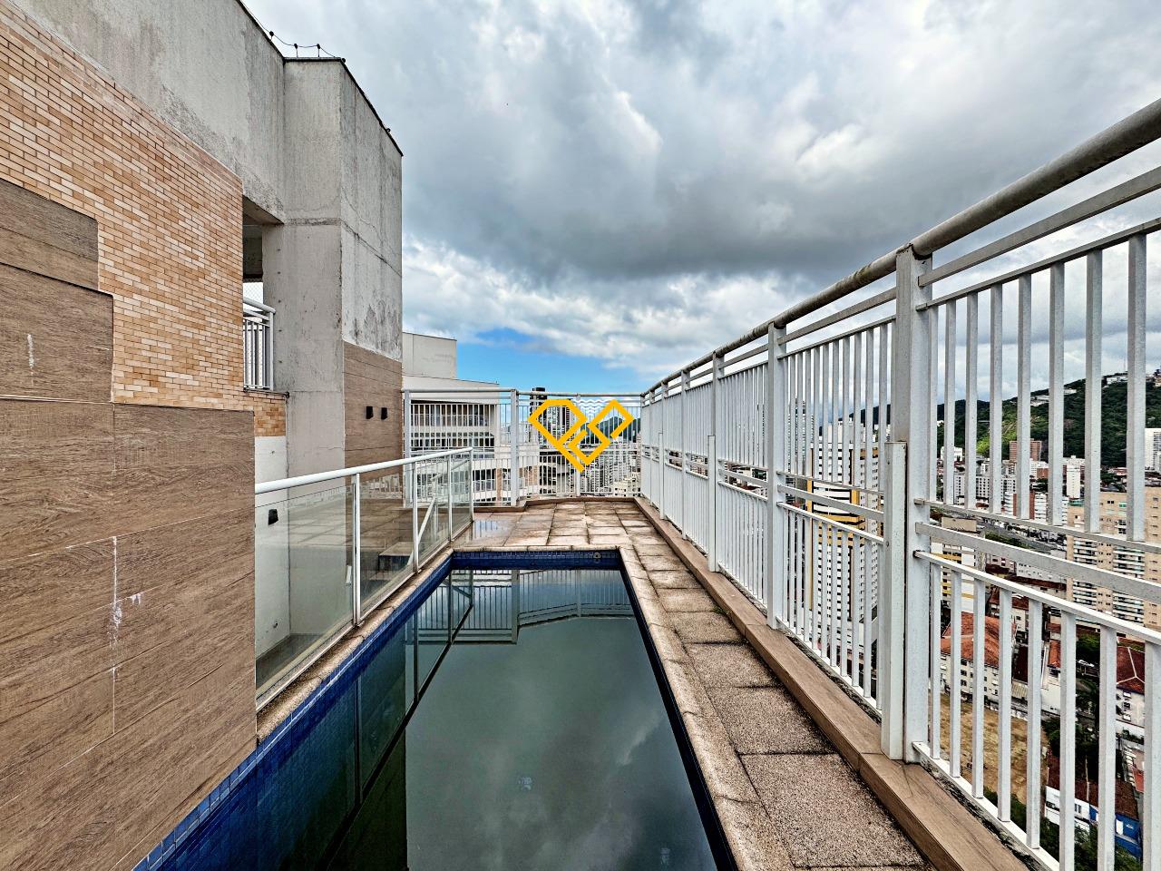 Cobertura para aluguel no Gonzaga: Piscina