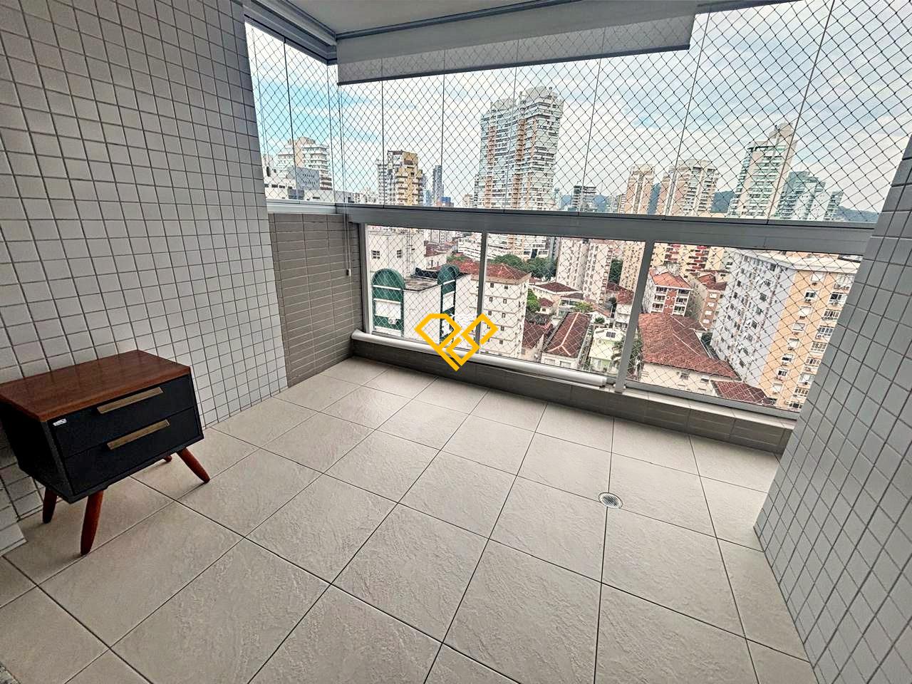 Apartamento para aluguel no Gonzaga: Varanda