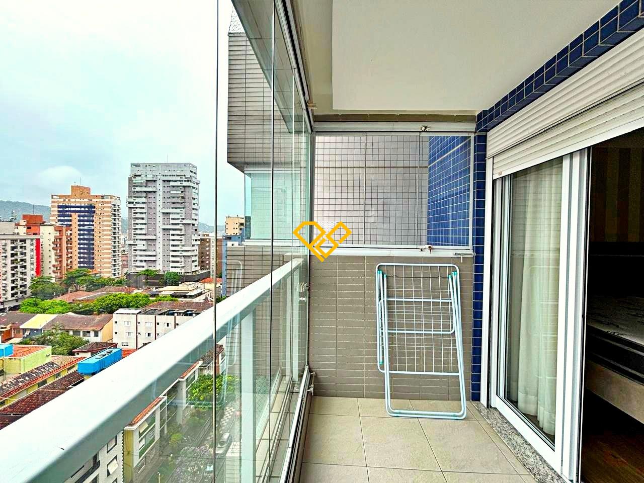 Apartamento para aluguel no Gonzaga: Varanda