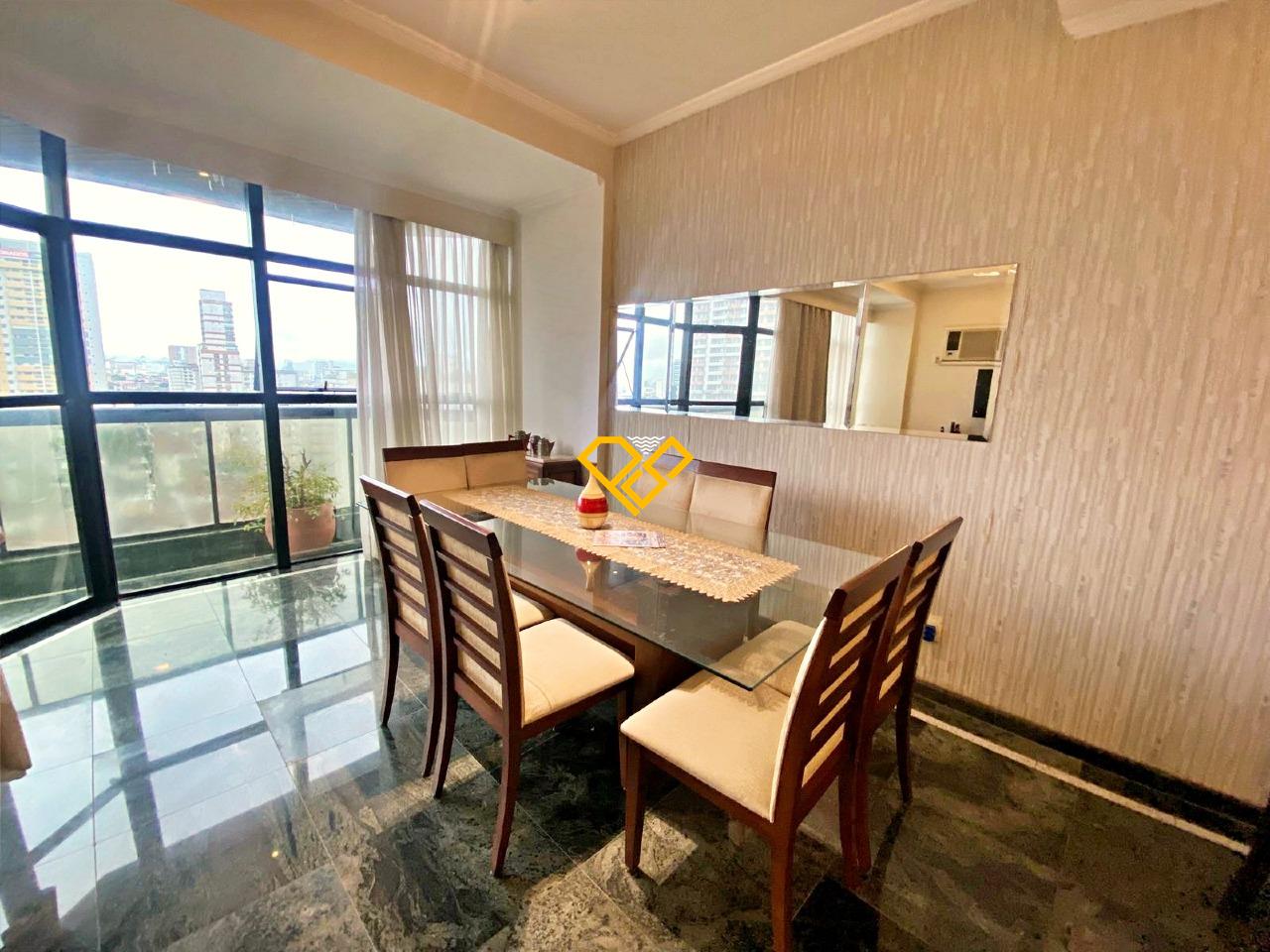 Apartamento à venda no Gonzaga: Sala de jantar 1° piso