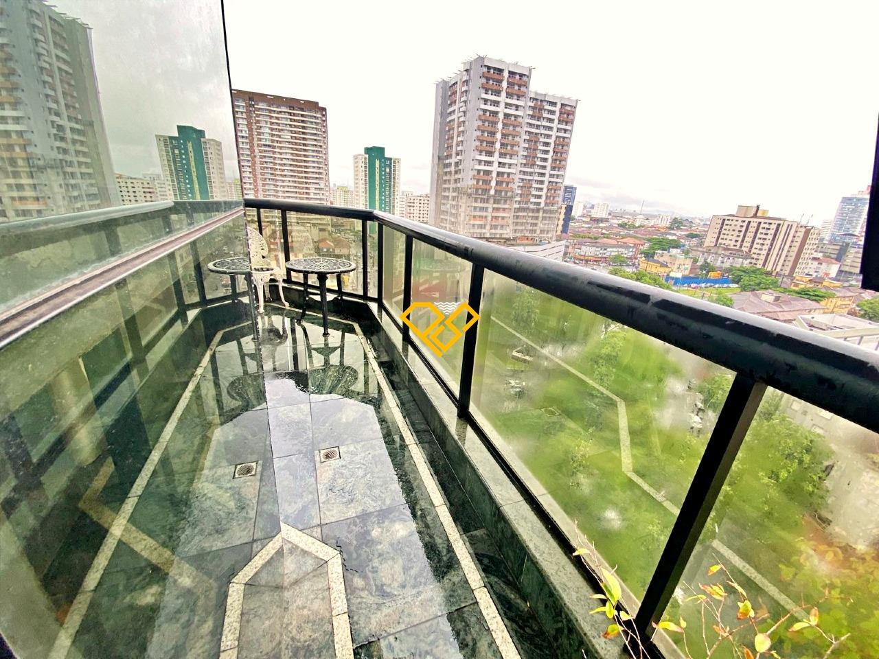 Apartamento à venda no Gonzaga: Varanda