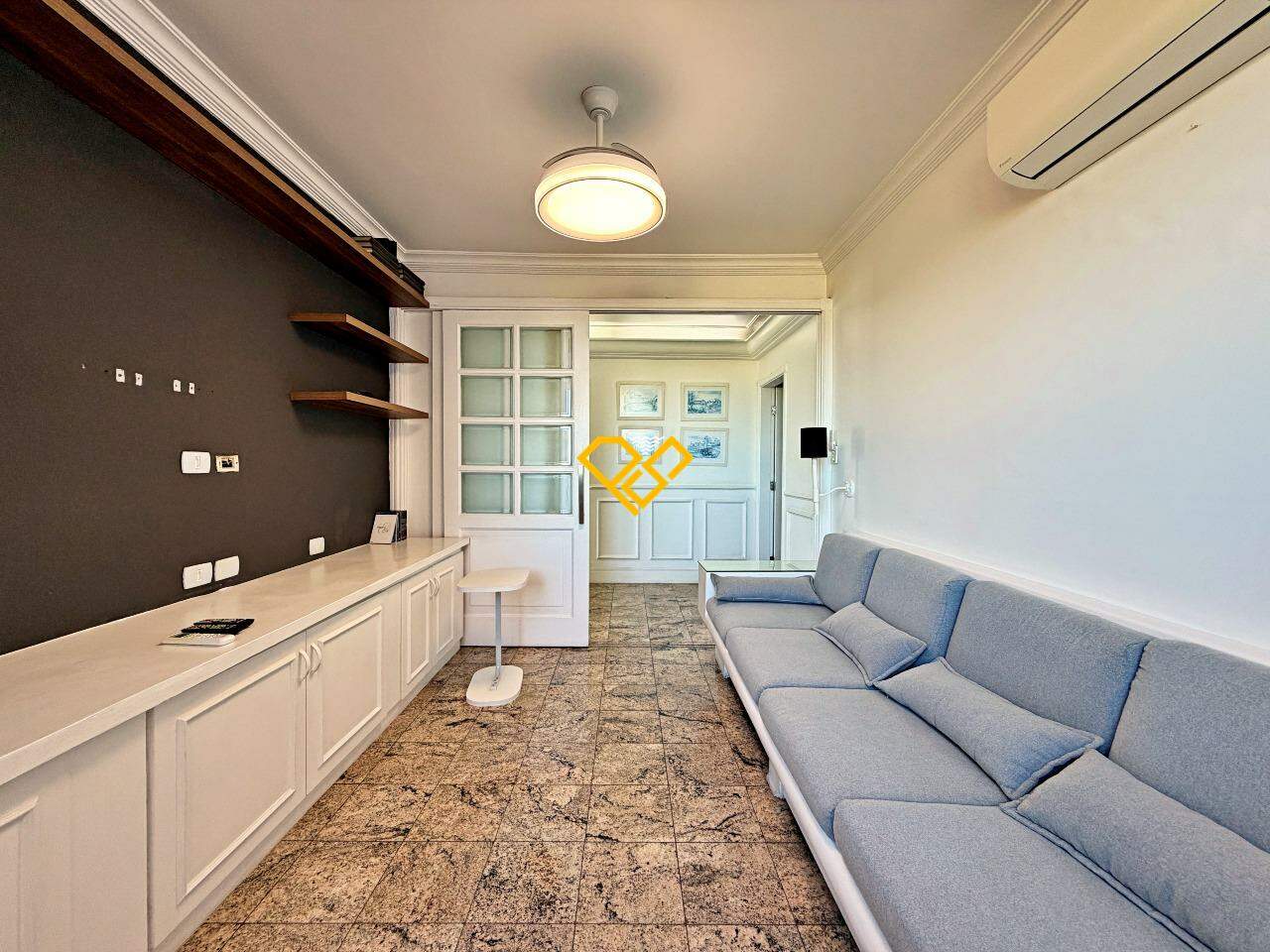 Apartamento à venda no José Menino: Sala de tv