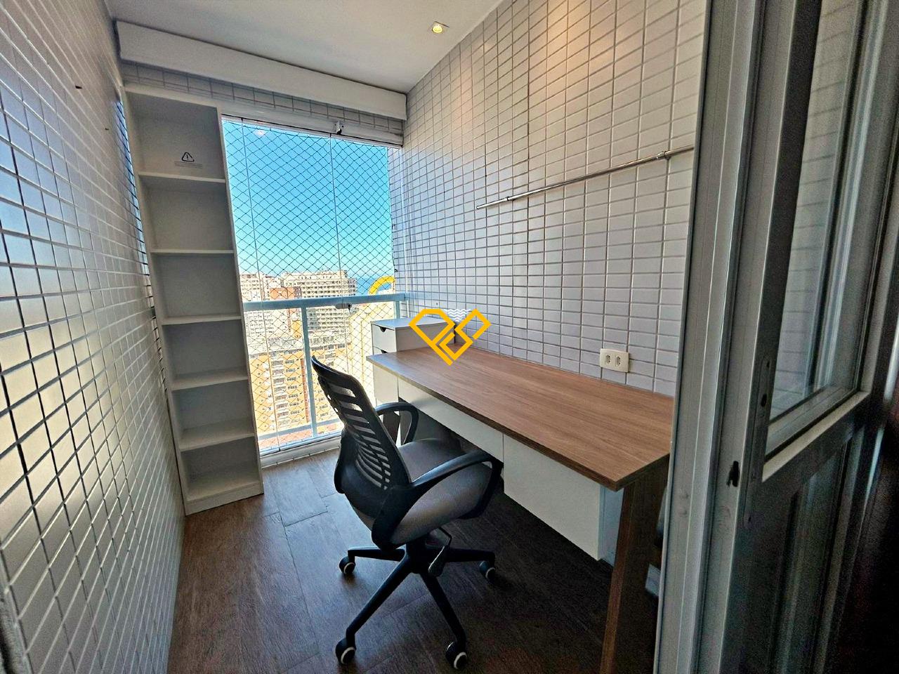 Apartamento à venda no Gonzaga: Varanda