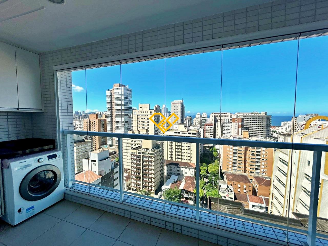 Apartamento à venda no Gonzaga: Varanda