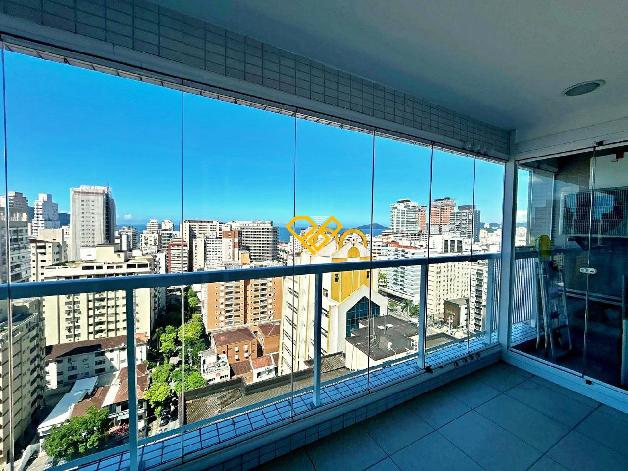 Apartamento à venda no Gonzaga: Varanda