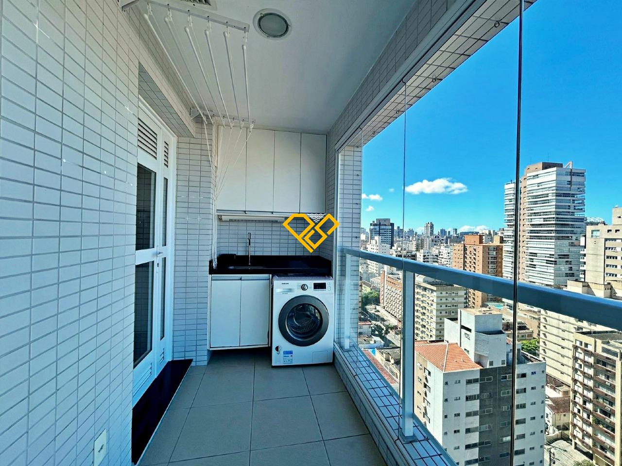 Apartamento à venda no Gonzaga: Varanda