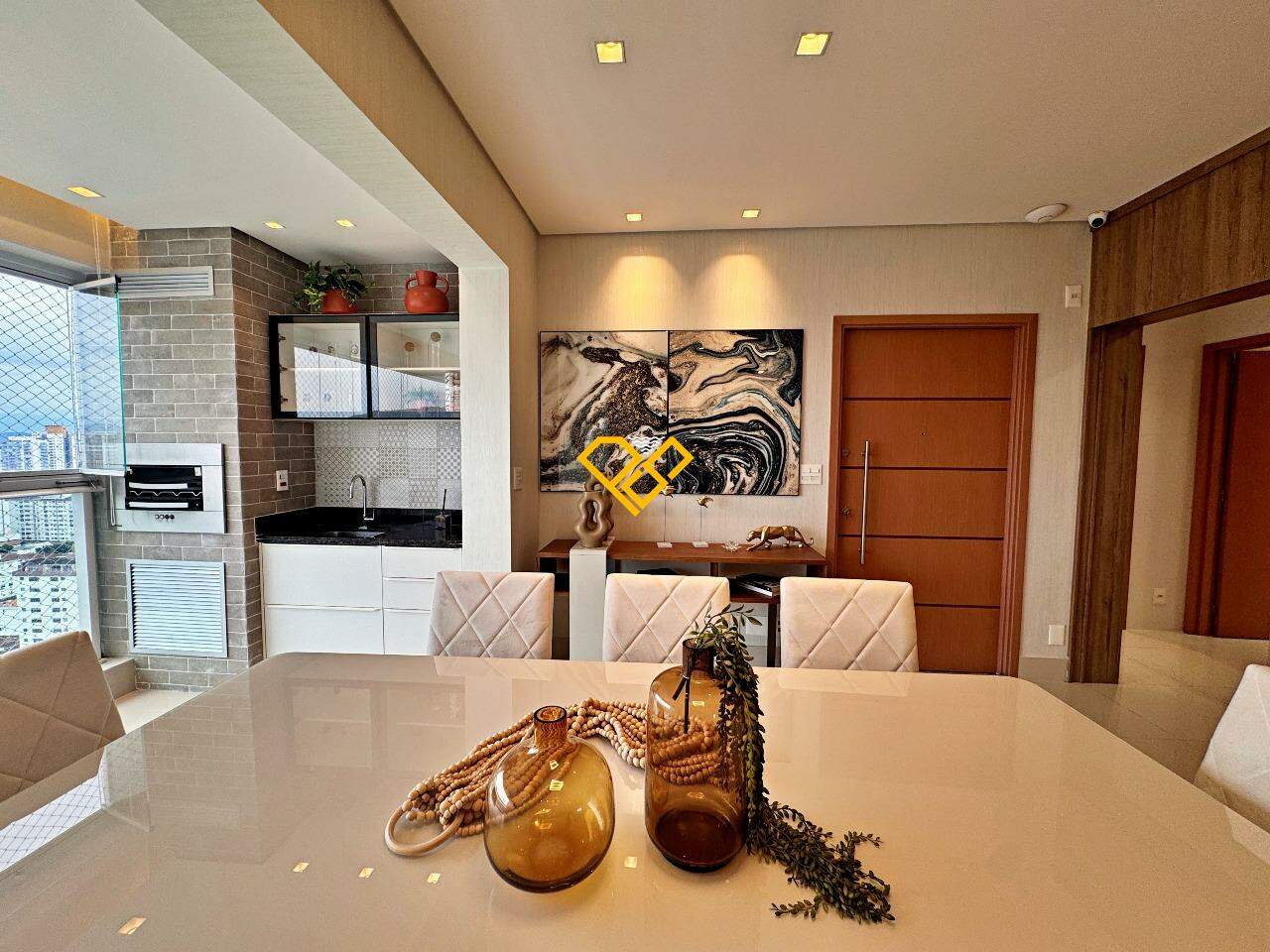 Apartamento à venda no Vila Rica: Sala e varanda