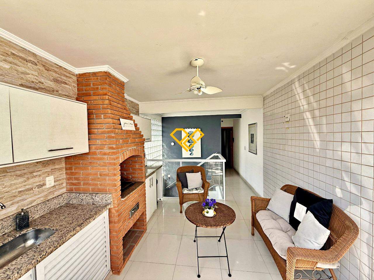 Casa à venda no Aparecida: Espaço gourmet com churrasqueira