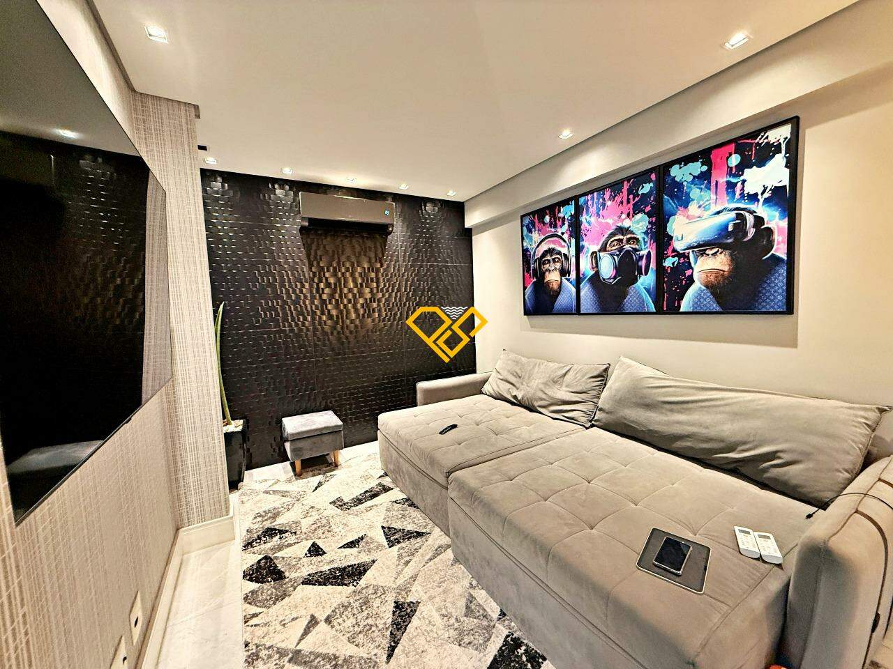 Apartamento à venda no Gonzaga: Sala de tv