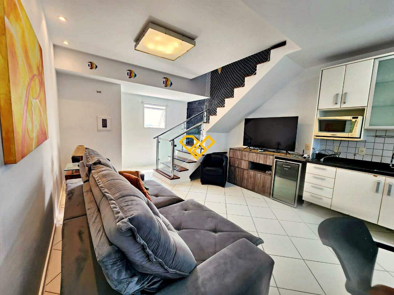Apartamento Duplex para aluguel no Gonzaga: Sala Sala e cozinha