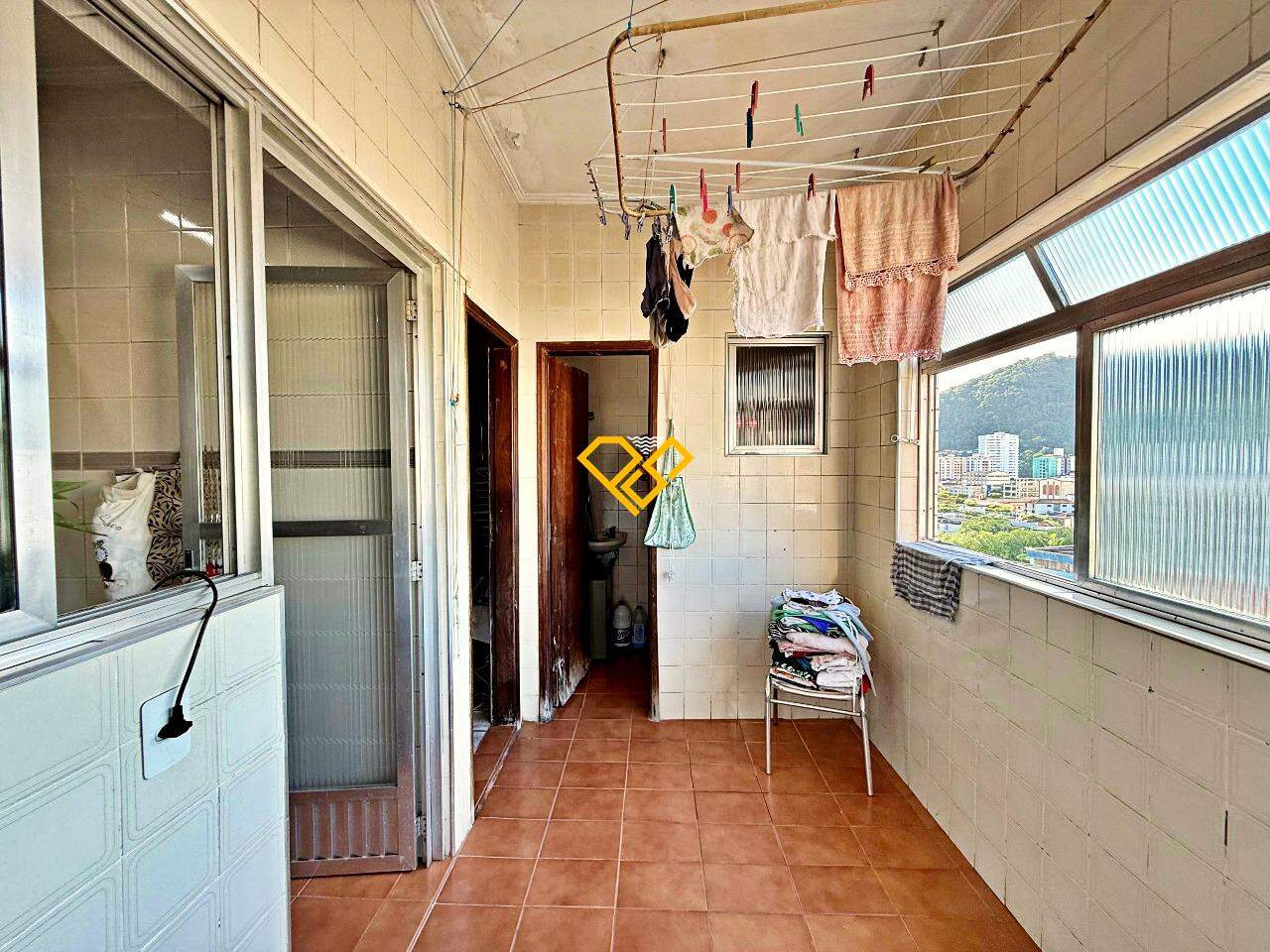 Cobertura à venda no Campo Grande: Área de serviço