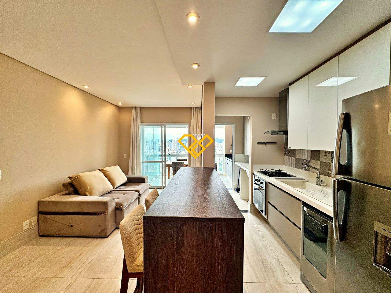 Apartamento à venda no Boqueirão: Sala e cozinha