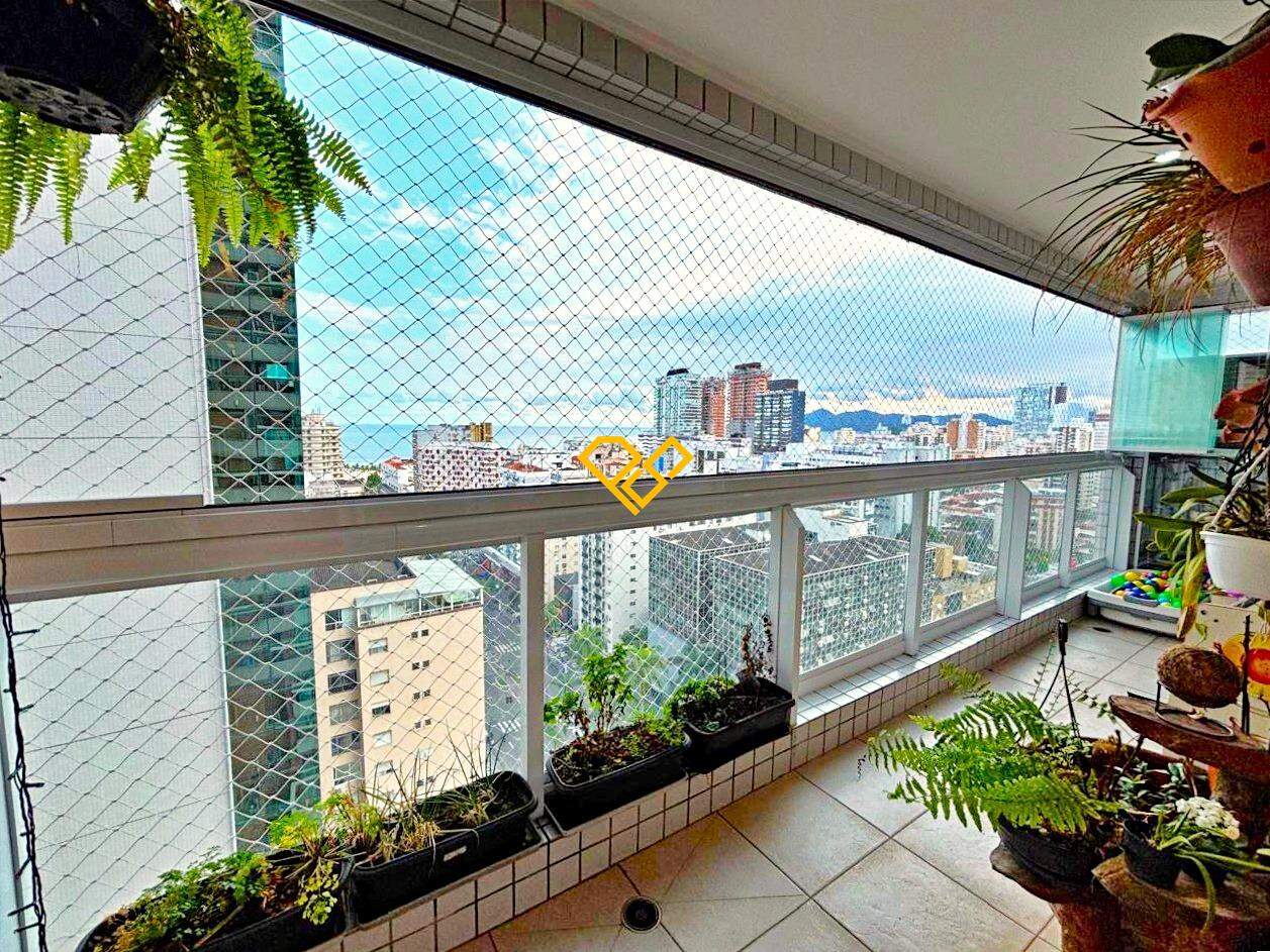 Apartamento à venda no Gonzaga: Varanda