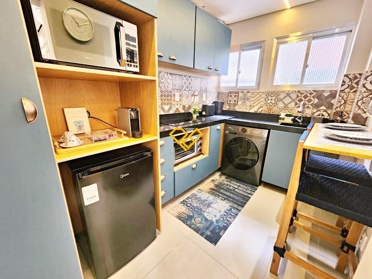 Apartamento para aluguel no Ponta da Praia: Cozinha