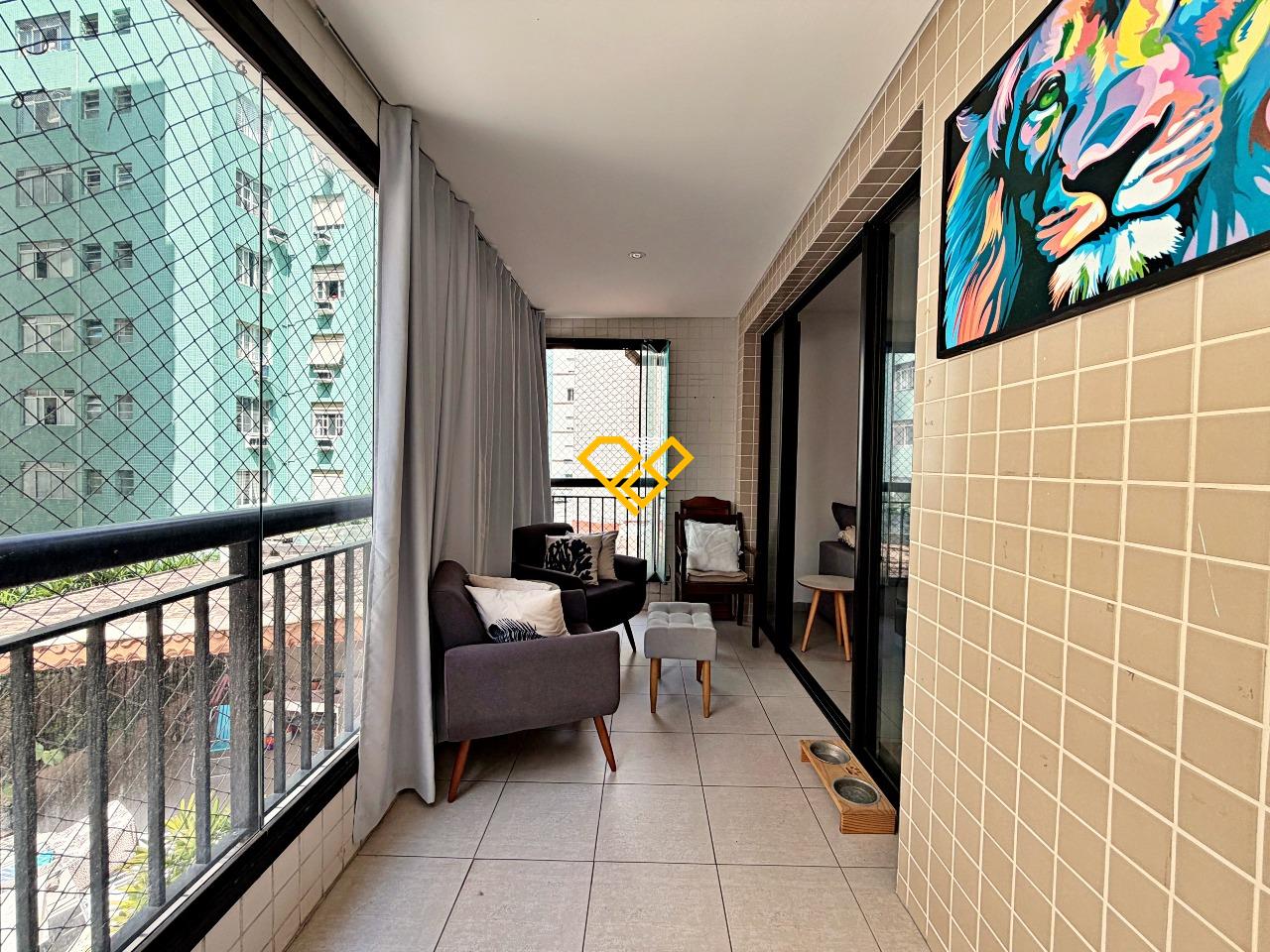 Apartamento à venda no José Menino: Varanda