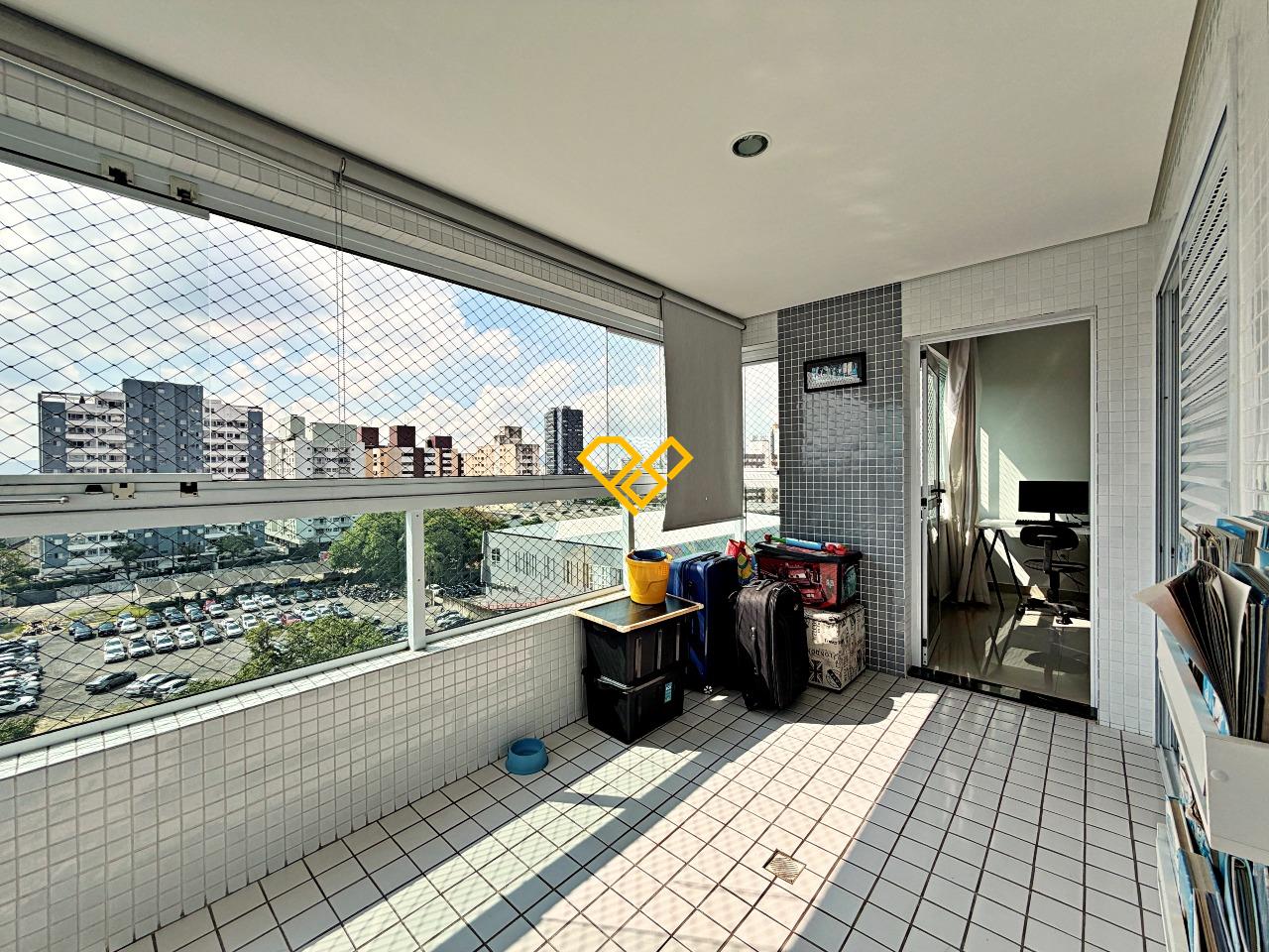 Apartamento para aluguel no Vila Mathias: Varanda