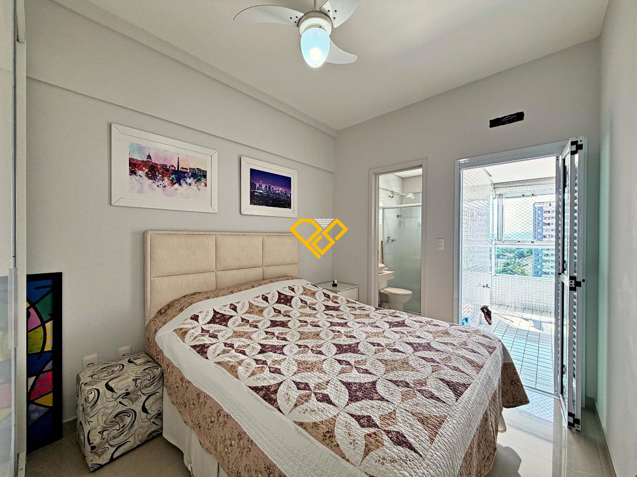 Apartamento para aluguel no Vila Mathias: Dormitório 1 - suíte