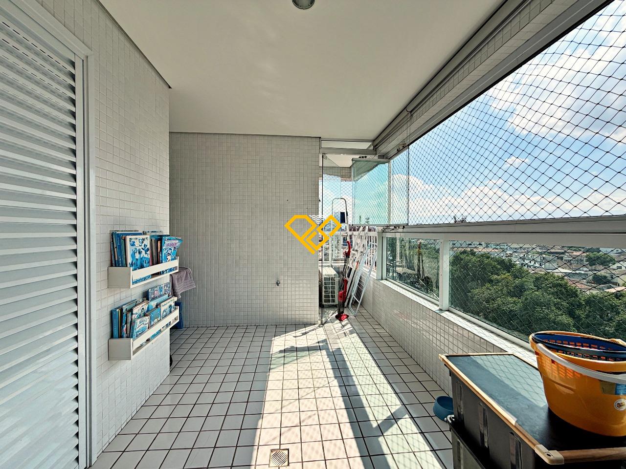 Apartamento para aluguel no Vila Mathias: Varanda