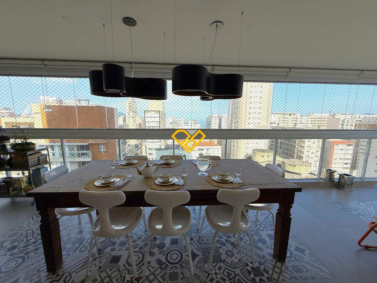Apartamento à venda no Gonzaga: Varanda
