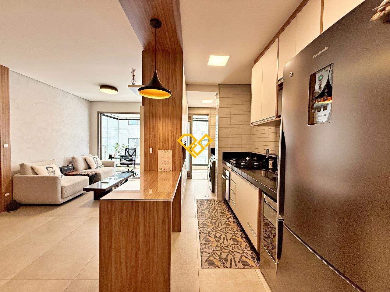Apartamento à venda no Aparecida: Sala e cozinha