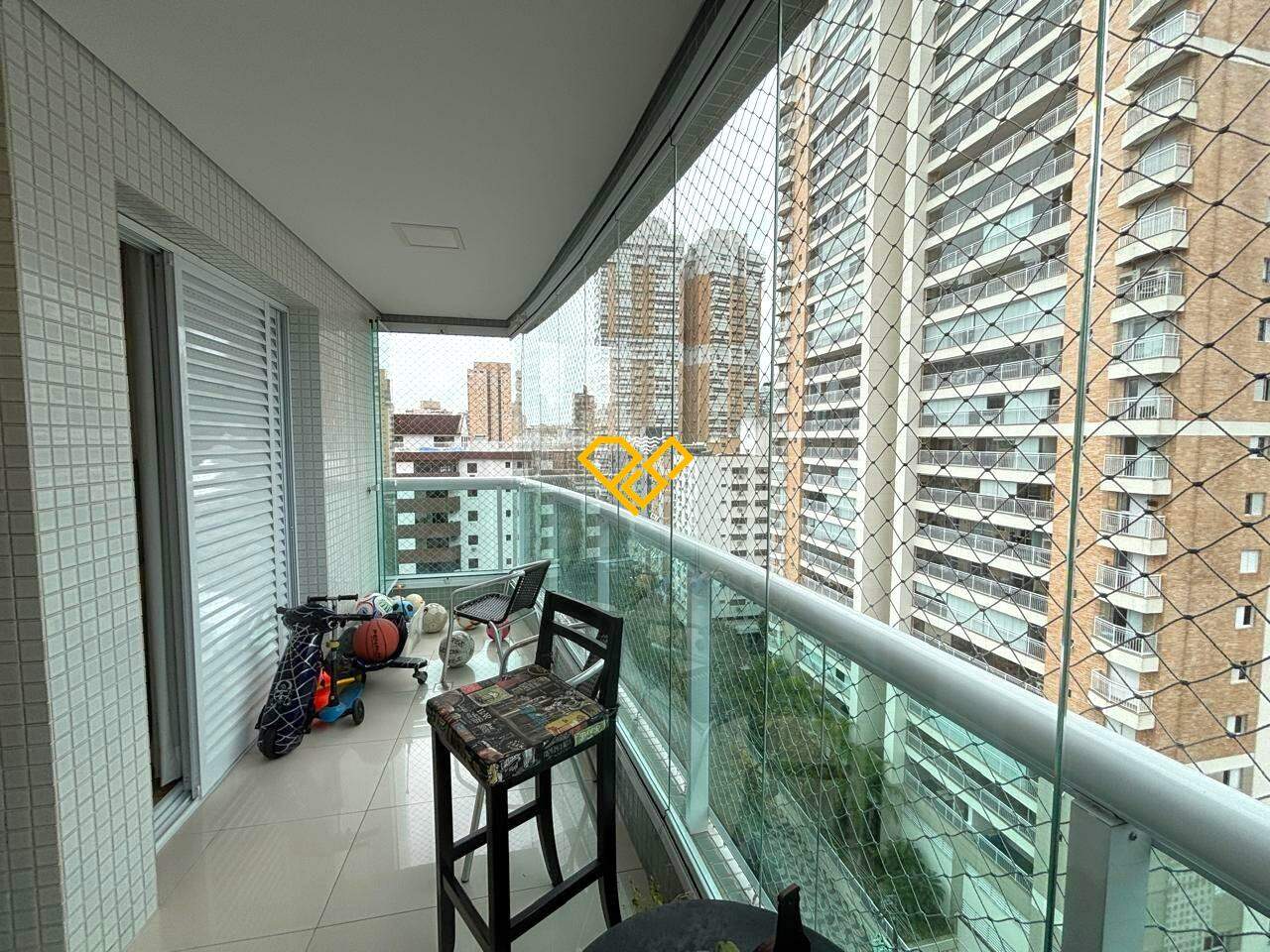 Apartamento à venda no Gonzaga: Varanda