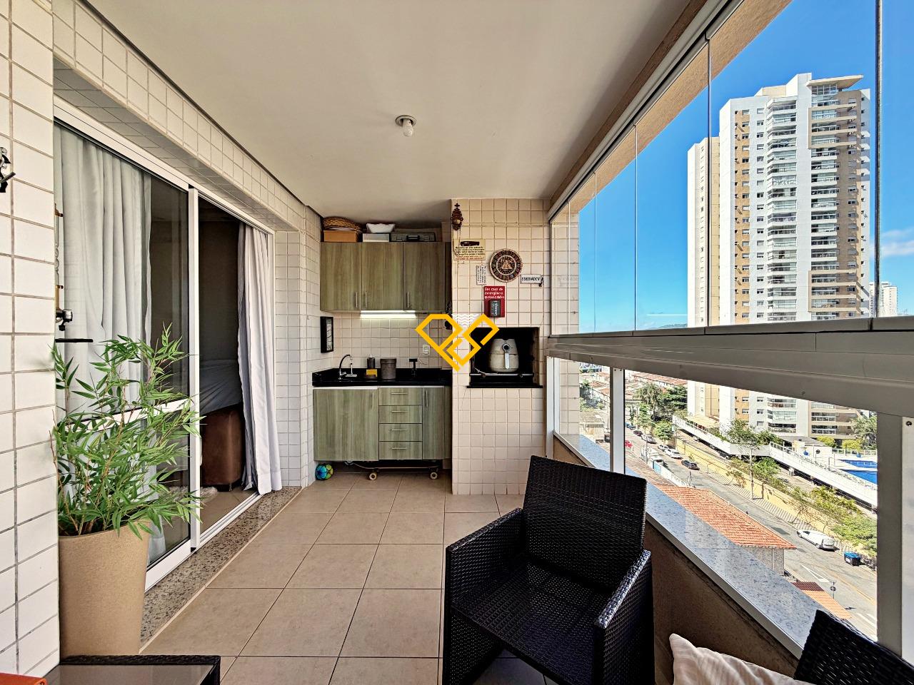 Apartamento à venda no Ponta da Praia: Varanda