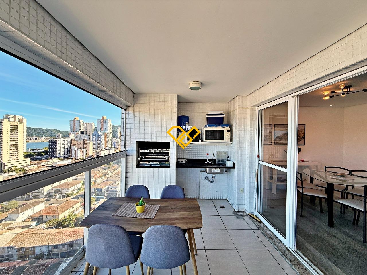 Apartamento à venda no Ponta da Praia: Varanda