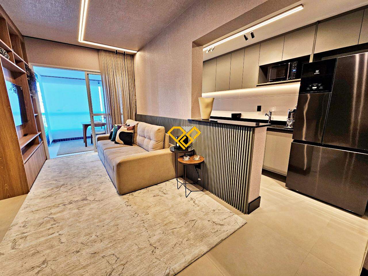 Apartamento à venda no Boqueirão: Sala e cozinha