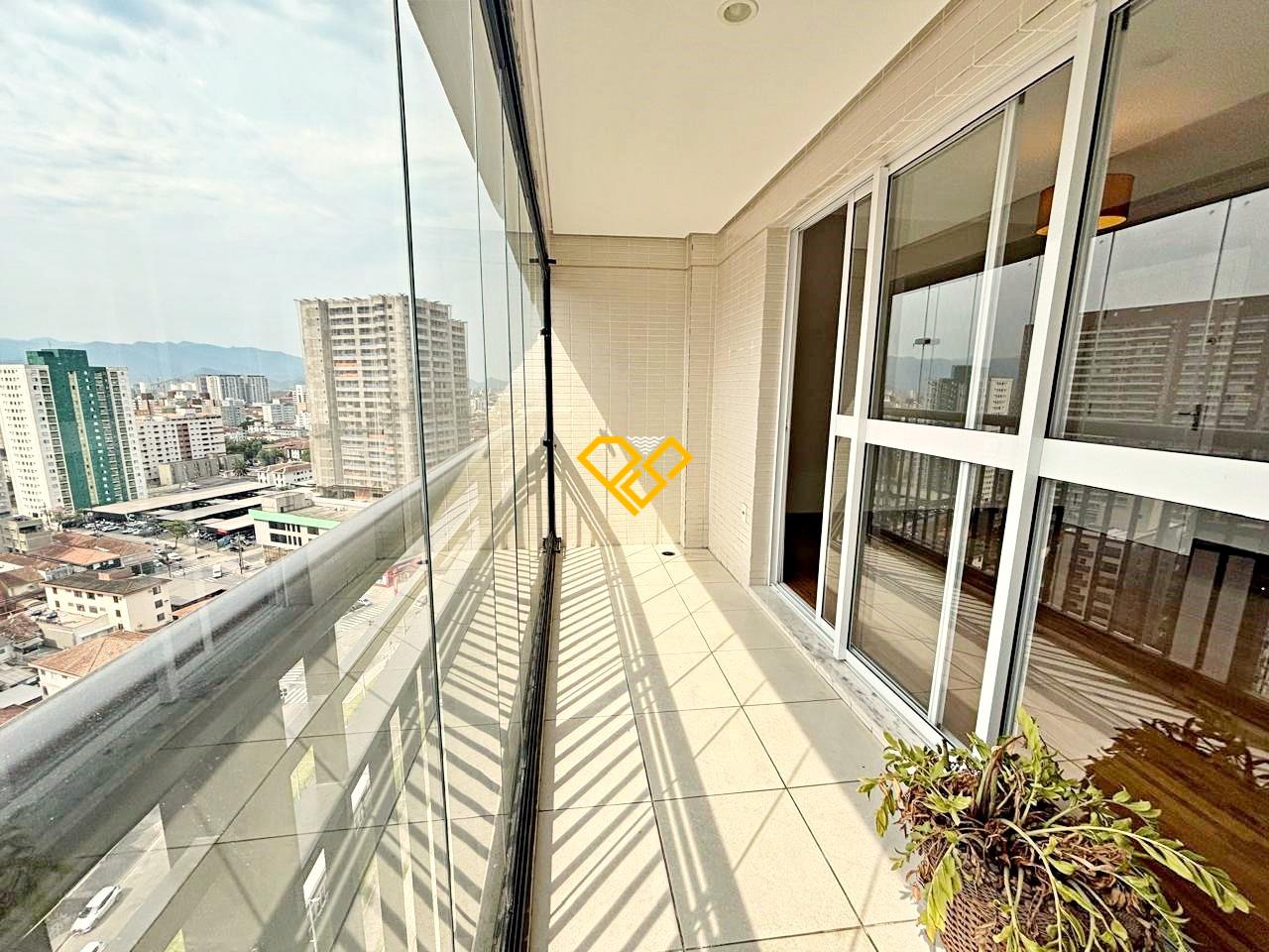 Apartamento para aluguel no Gonzaga: Varanda