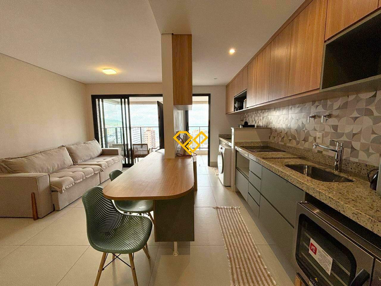 Apartamento à venda no Pompéia: Sala e cozinha