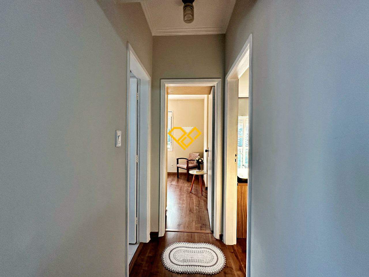 Apartamento à venda no Campo Grande: Hall da área íntima