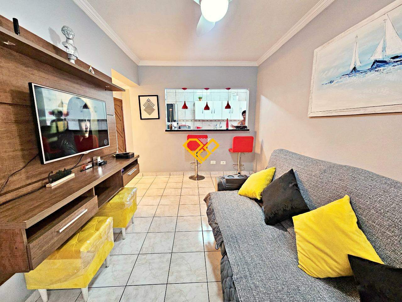 Apartamento para aluguel no Ponta da Praia: Sala
