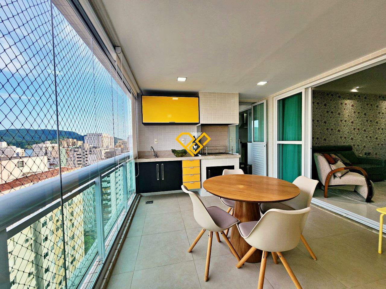 Apartamento para aluguel no Aparecida: Varanda