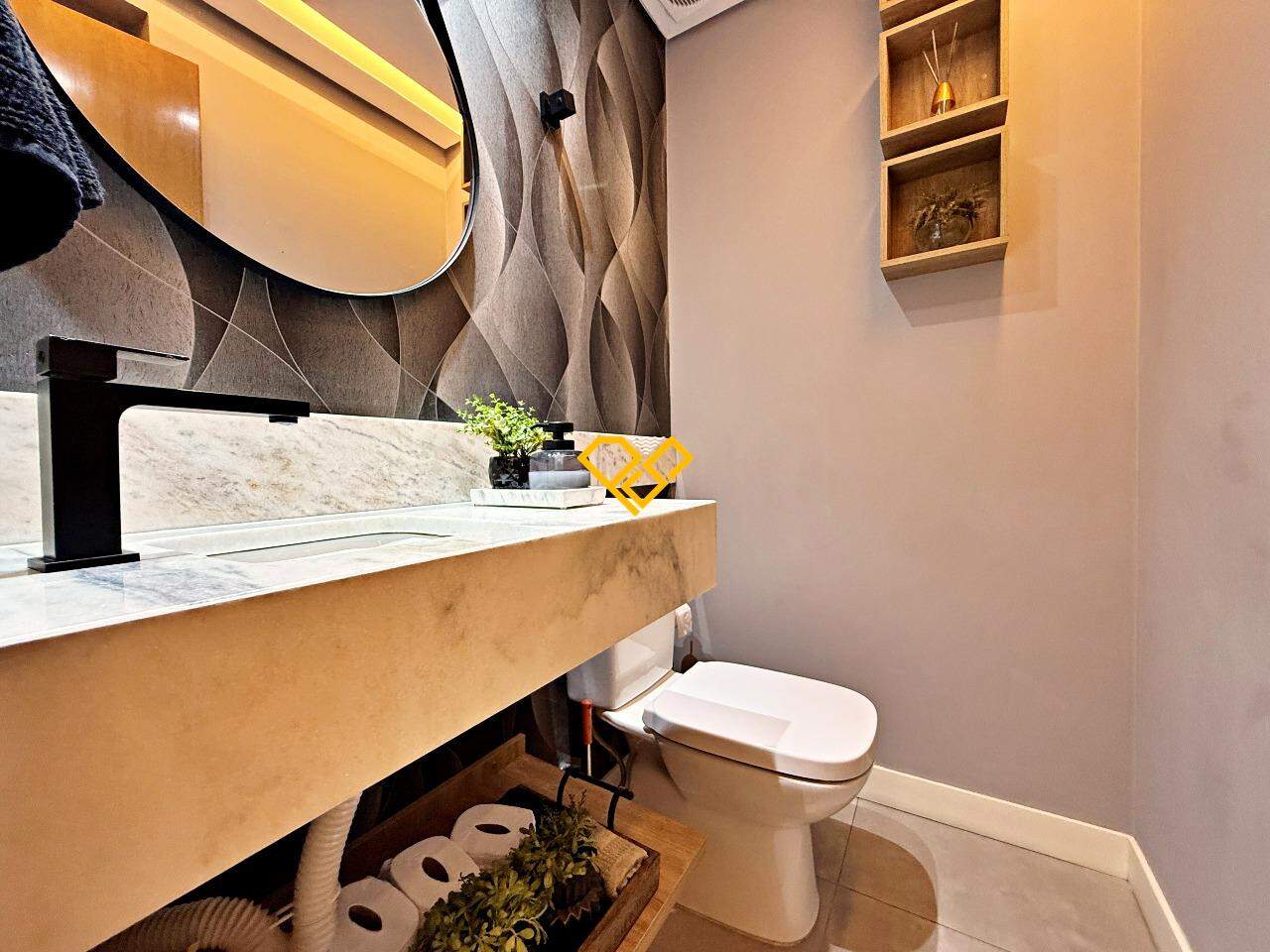 Apartamento à venda no Embaré: Lavabo