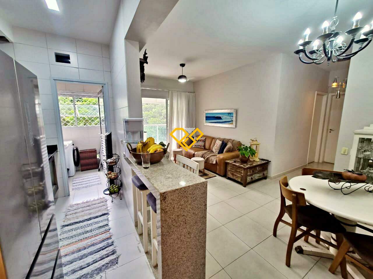 Apartamento à venda no José Menino: Sala e cozinha