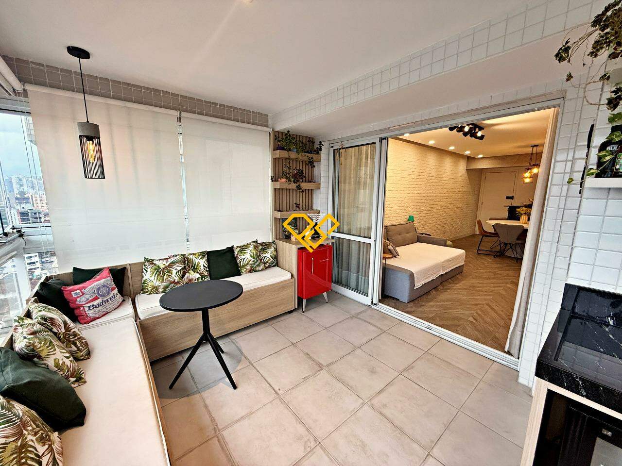 Apartamento à venda no Vila Belmiro: Varanda com churrasqueira