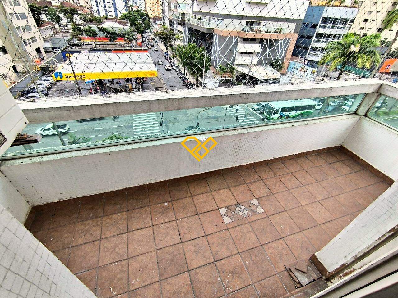 Apartamento à venda no Gonzaga: Varanda